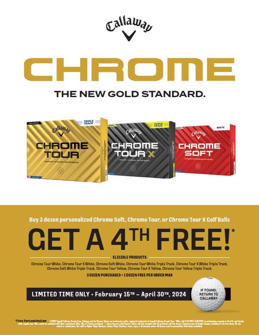 Callaway Chrome Buy 3 Get 1 Free