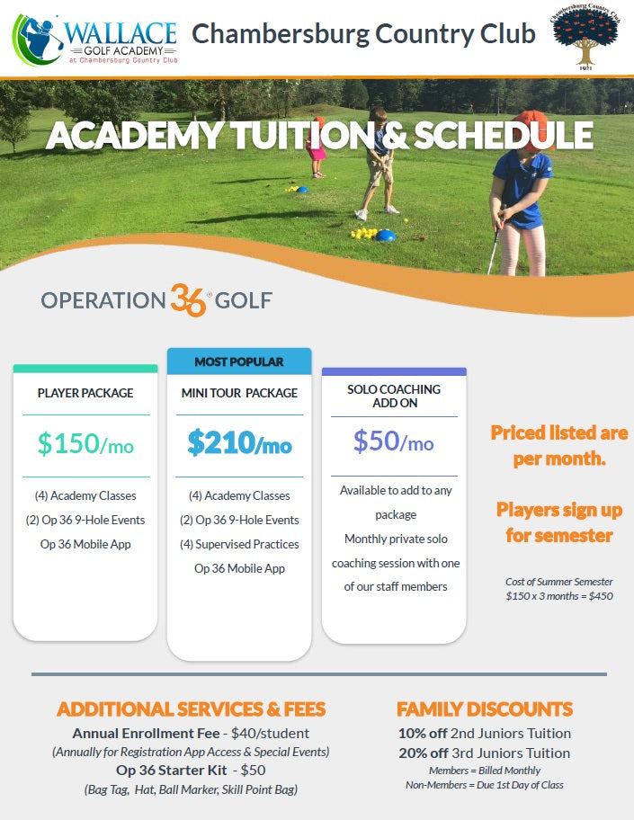 Golf Academy Player Family Package
