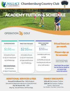 Golf Academy Player Package Hultin Summer 2021