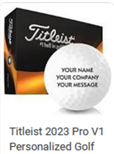 Titleist ProV1, ProV1x, AVX Custom Golf Balls 2023