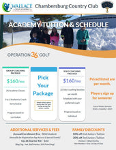 Load image into Gallery viewer, Winter Golf Academy Player Package Stock Winter 2023